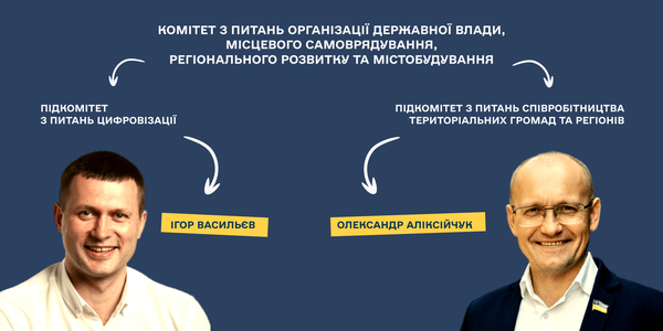 У профільному для місцевого самоврядування парламентському Комітеті з'явилися два нові підкомітети 