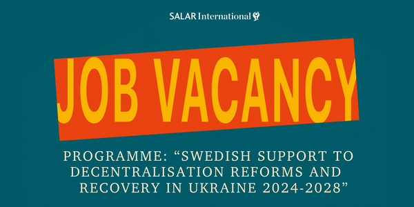 Вакансії у шведську Програму підтримки реформ децентралізації та відновлення в Україні
