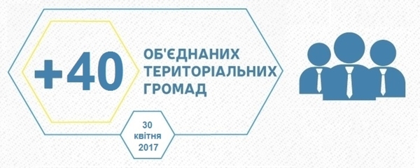 Перелік об’єднаних громад, де 30 квітня 2017 року пройдуть перші місцеві вибори