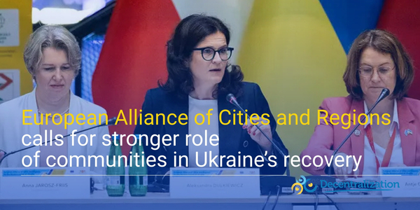 European Alliance of Cities and Regions calls for stronger role of communities in Ukraine’s recovery