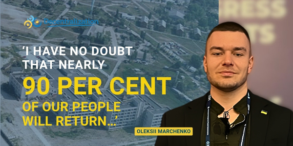 Oleksii Marchenko: ‘I have no doubt that nearly 90 per cent of our people will return…’