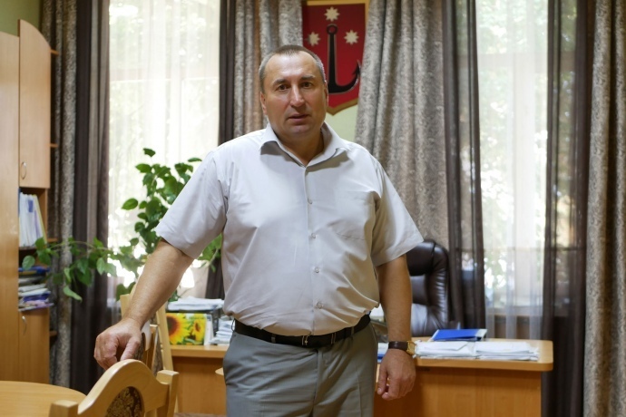 Голова Городнянської громади Андрій Богдан у своєму робочому кабінеті Голова Городнянської громади Андрій Богдан у своєму робочому кабінеті