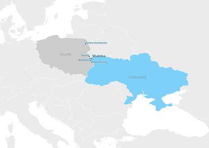 Partnership map - Шацька територіальна громада