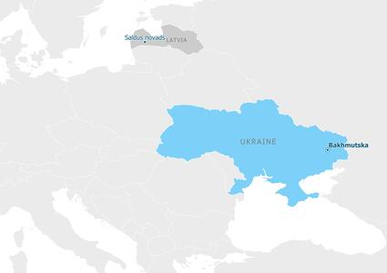 Мапа партнерства - Бахмутська територіальна громада