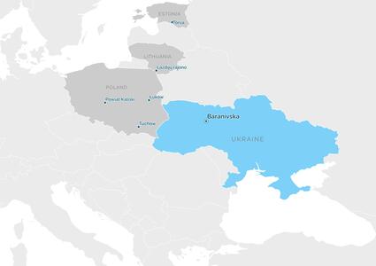 Partnership map - Баранівська територіальна громада