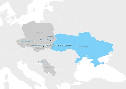 Partnership map - Великоберезнянська територіальна громада