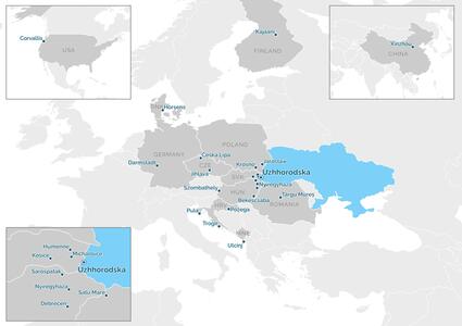 Мапа партнерства - Ужгородська територіальна громада
