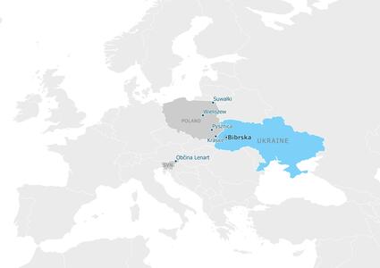Partnership map - Бібрська територіальна громада