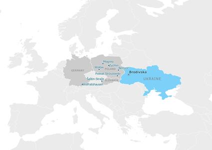 Мапа партнерства - Бродівська територіальна громада