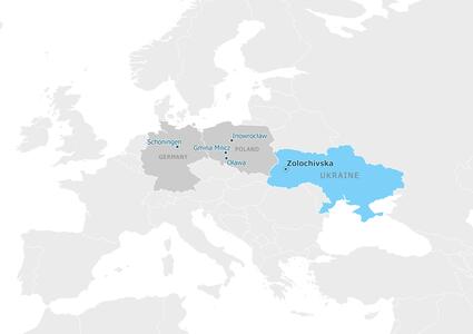Мапа партнерства - Золочівська територіальна громада