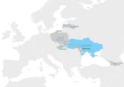 Мапа партнерства - Балтська територіальна громада