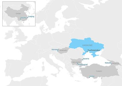 Partnership map - Южненська територіальна громада