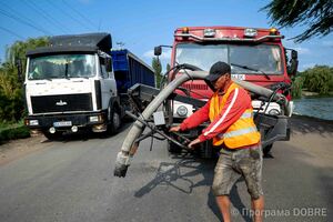 Машина для ремонту доріг, придбана за підтримки Програми DOBRE